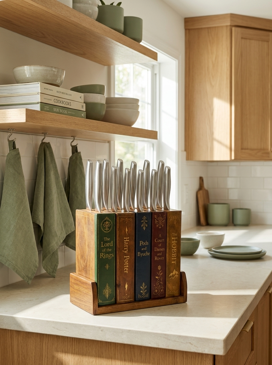 Bookish Living Knife Holder