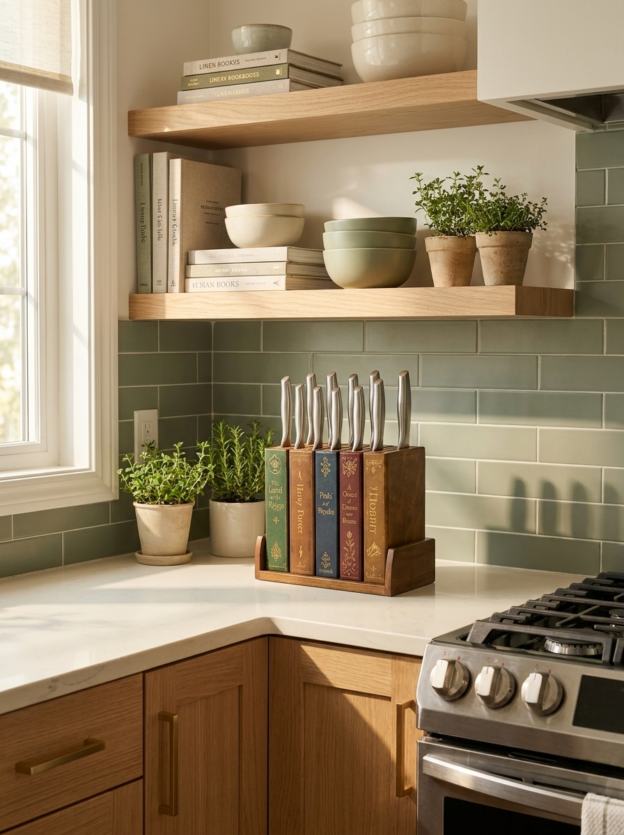 Bookish Living Knife Holder